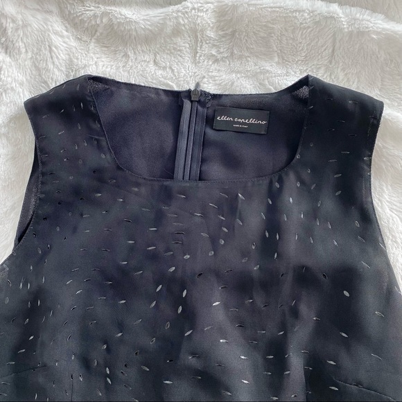 Ellen Capellino gorgeous tailored black top- vintage from Italy - Picture 3 of 9